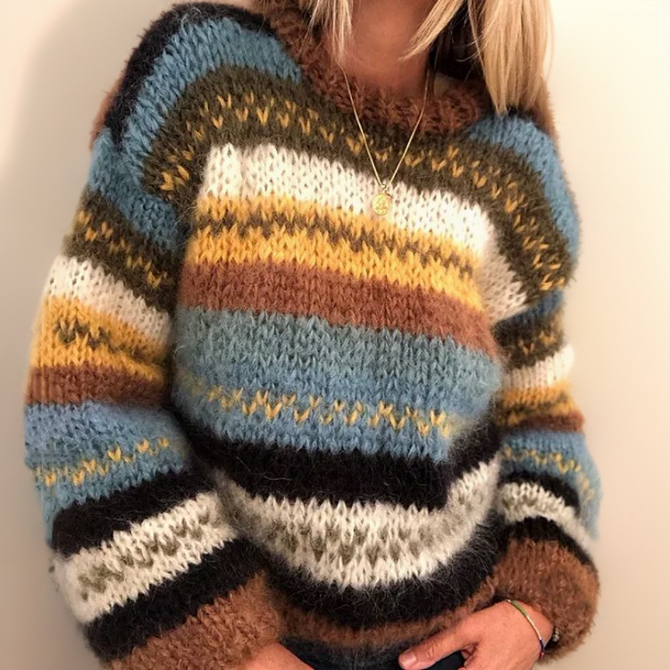 Teresa | Cuddly, colorful jacquard sweater