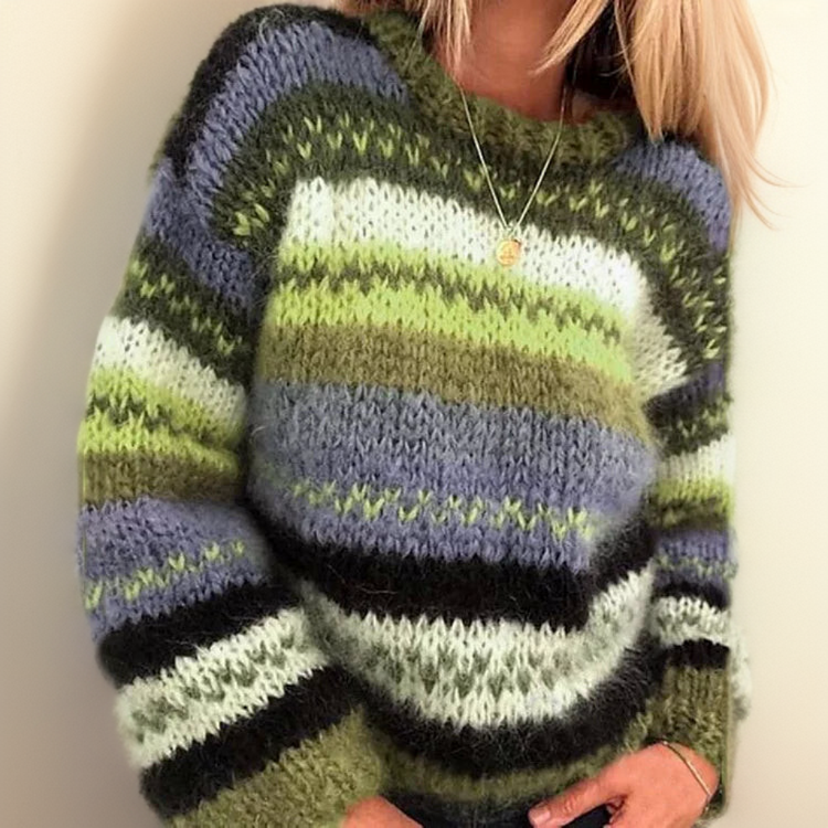 Teresa | Cuddly, colorful jacquard sweater