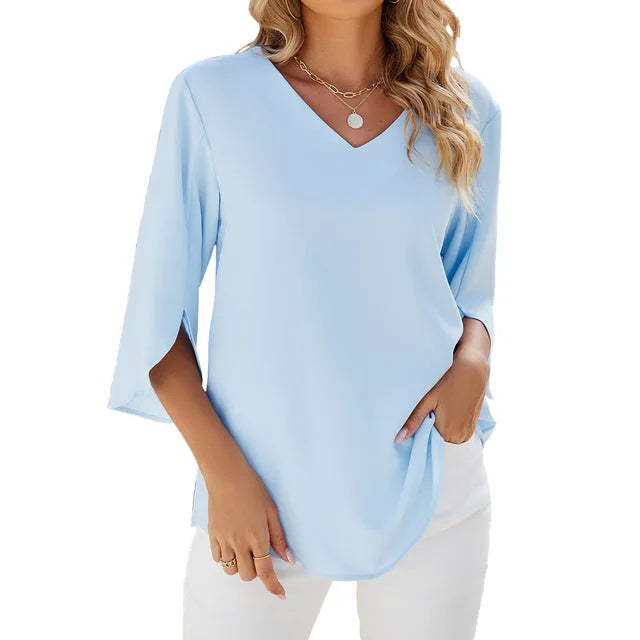 Carmen - V-neck Blouse