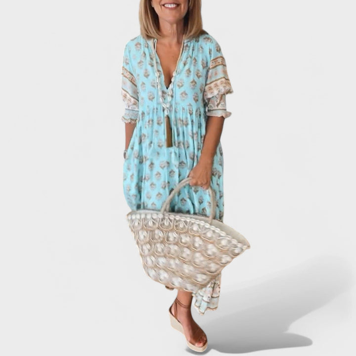Marlena | V-Neck A-Line Dress