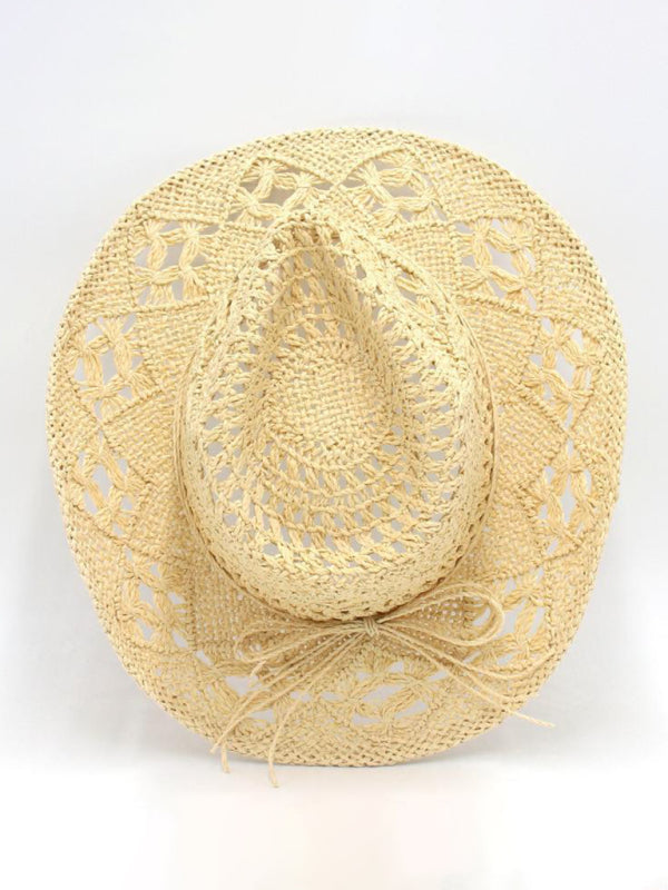 Handgestrickter Jazzhut im Cowboy-Stil mit erhöhtem Rand