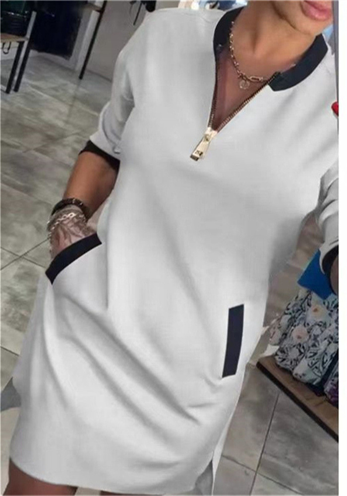 Bertha™ - Chic Long-Sleeve Dress