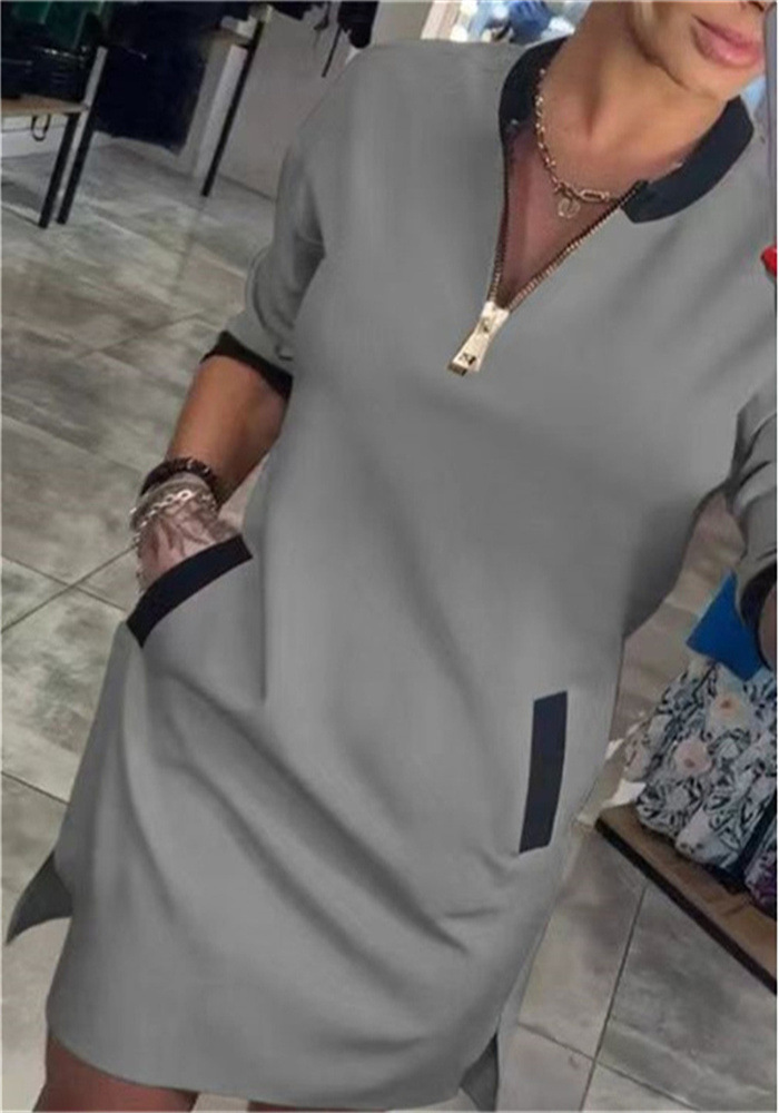 Bertha™ - Chic Long-Sleeve Dress