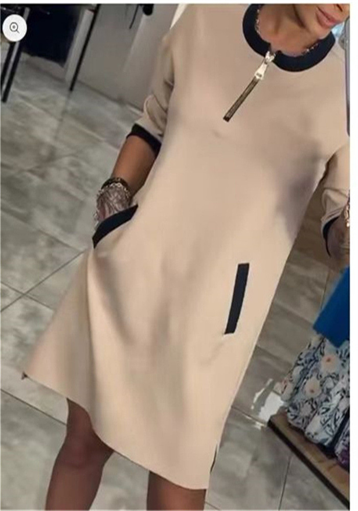 Bertha™ - Chic Long-Sleeve Dress