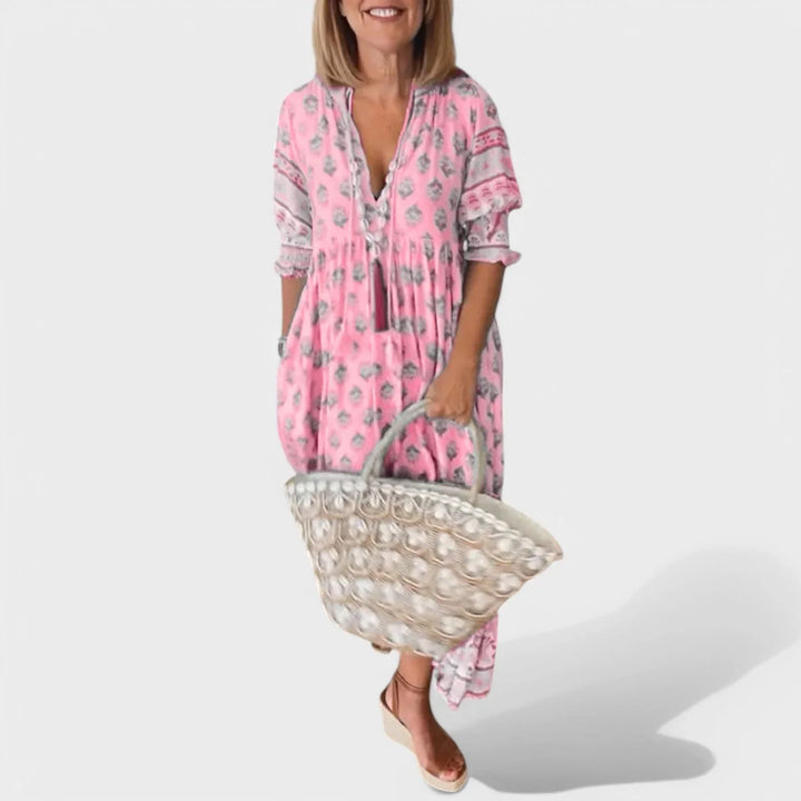 Marlena | V-Neck A-Line Dress