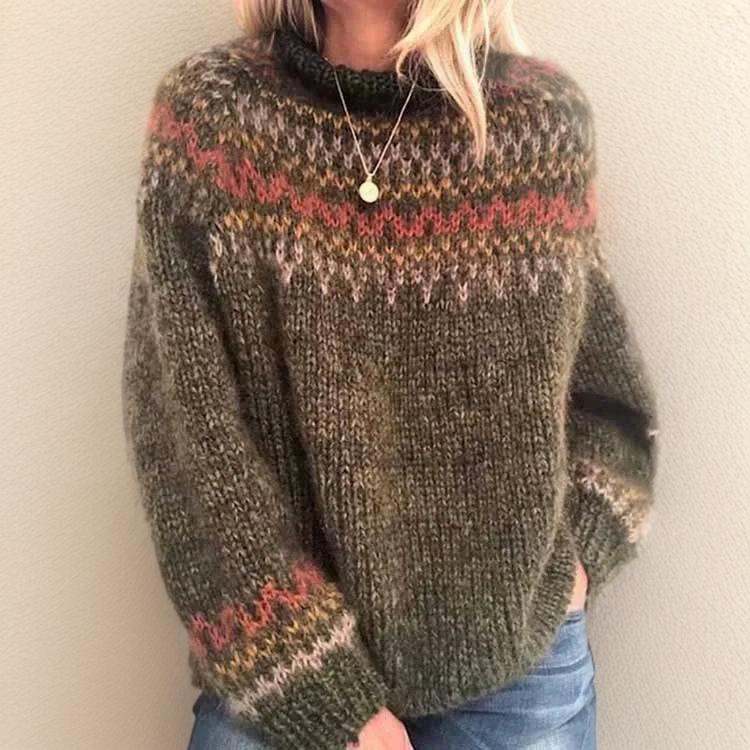 Pedrini | Retro-style turtleneck sweater