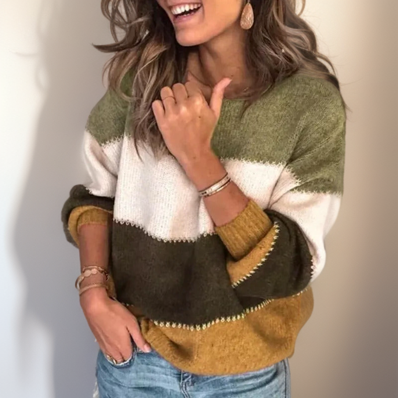 Lianni | Cozy Striped Luxury Sweater