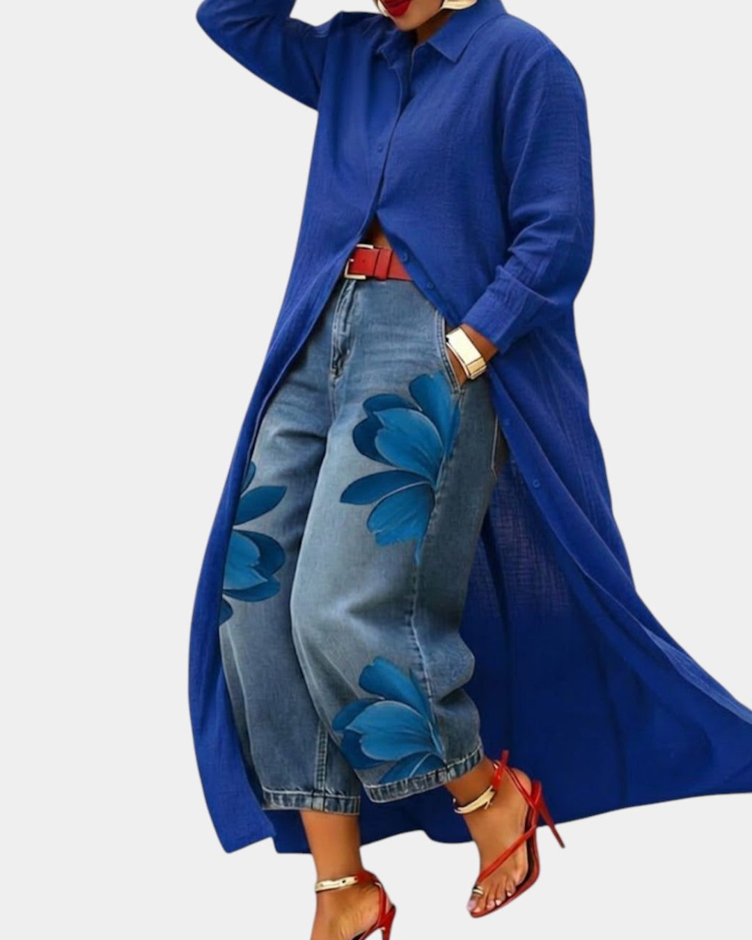 Céliane | Wide-Leg Jeans & Dress Ensemble
