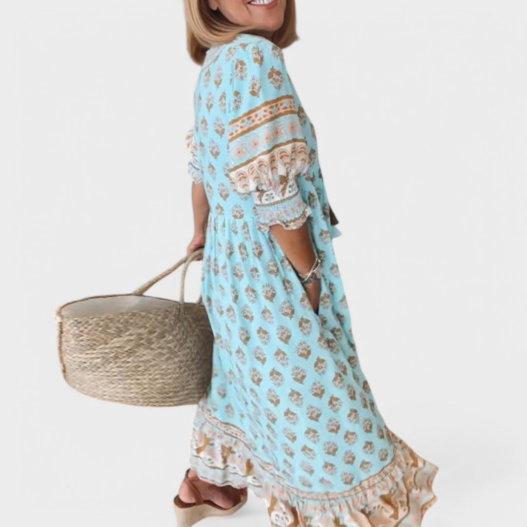Marlena | V-Neck A-Line Dress