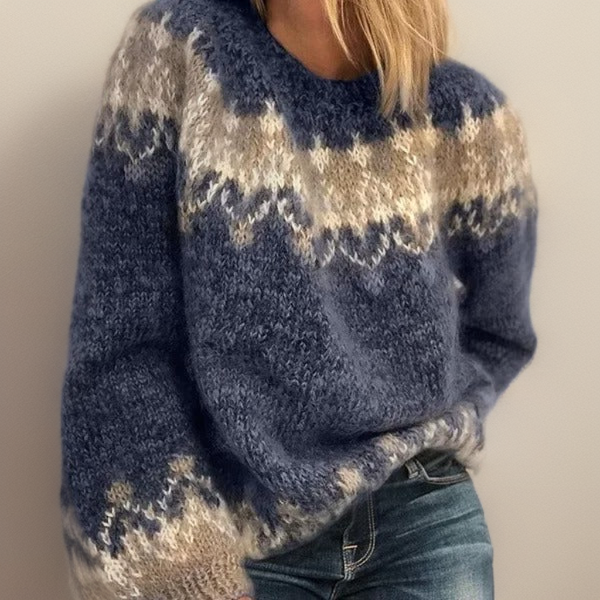 Isabelle | Elegant and Comfortable Jacquard Sweater