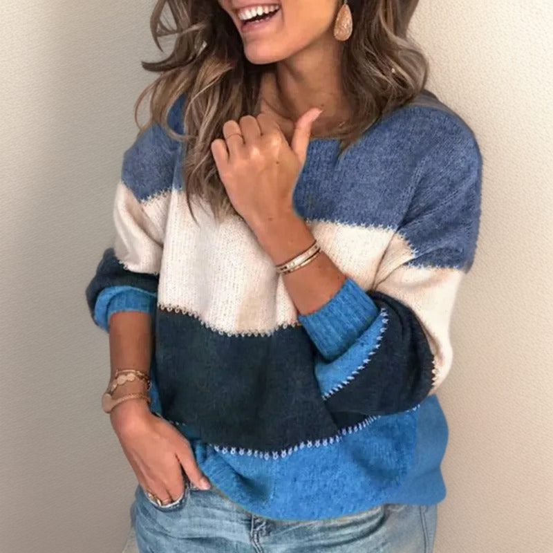 Lianni | Cozy Striped Luxury Sweater