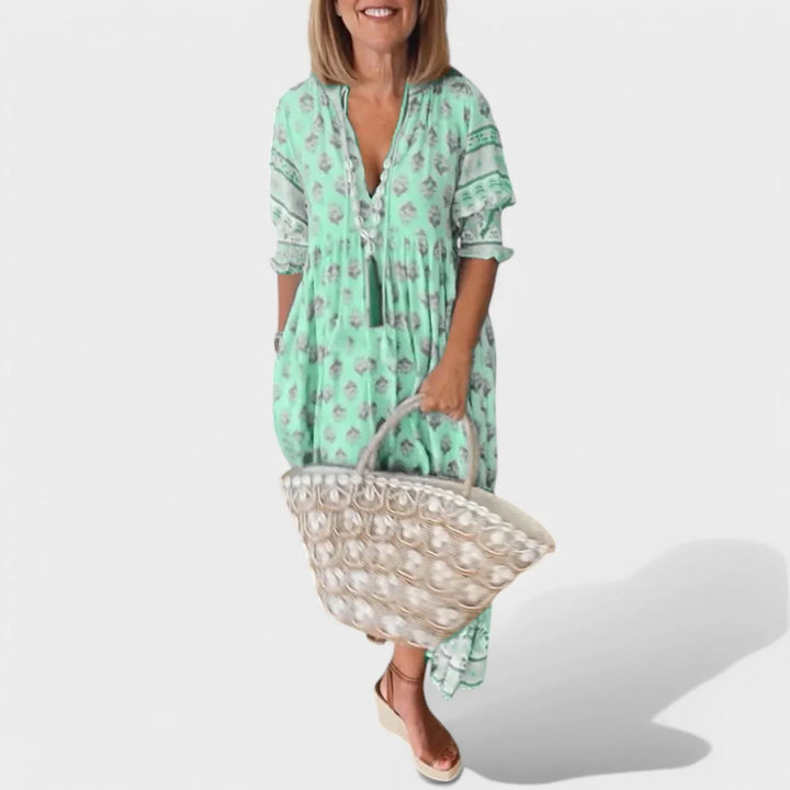 Marlena | V-Neck A-Line Dress