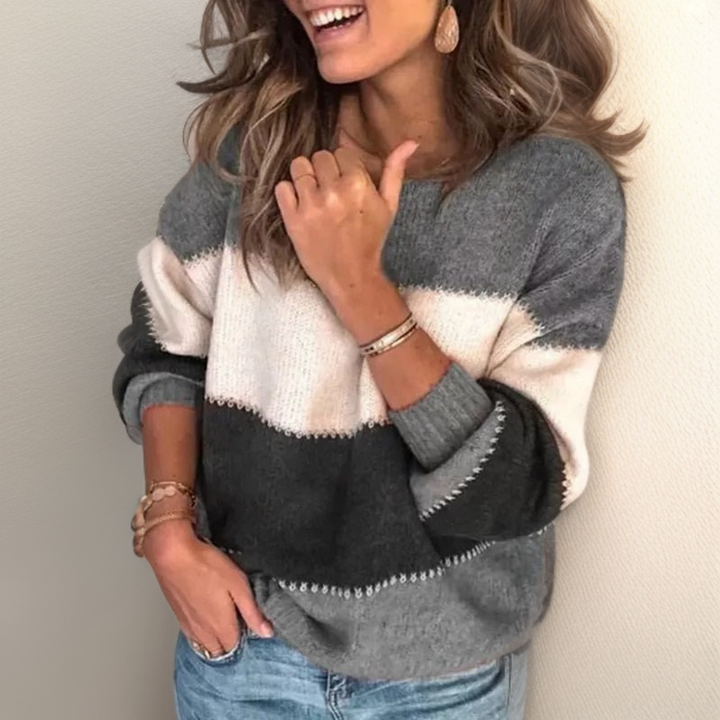 Lianni | Cozy Striped Luxury Sweater