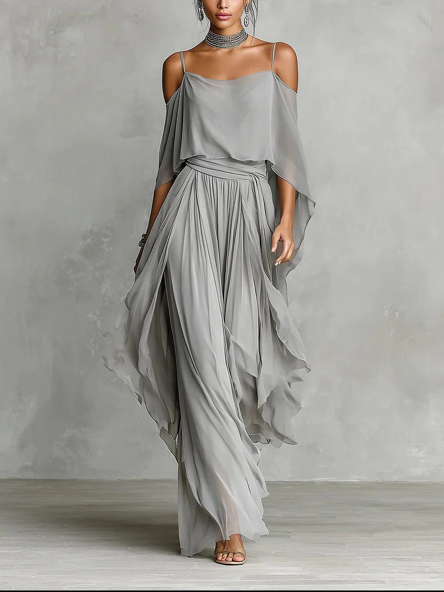 Ivah™ - Off-Shoulder Flowy Set