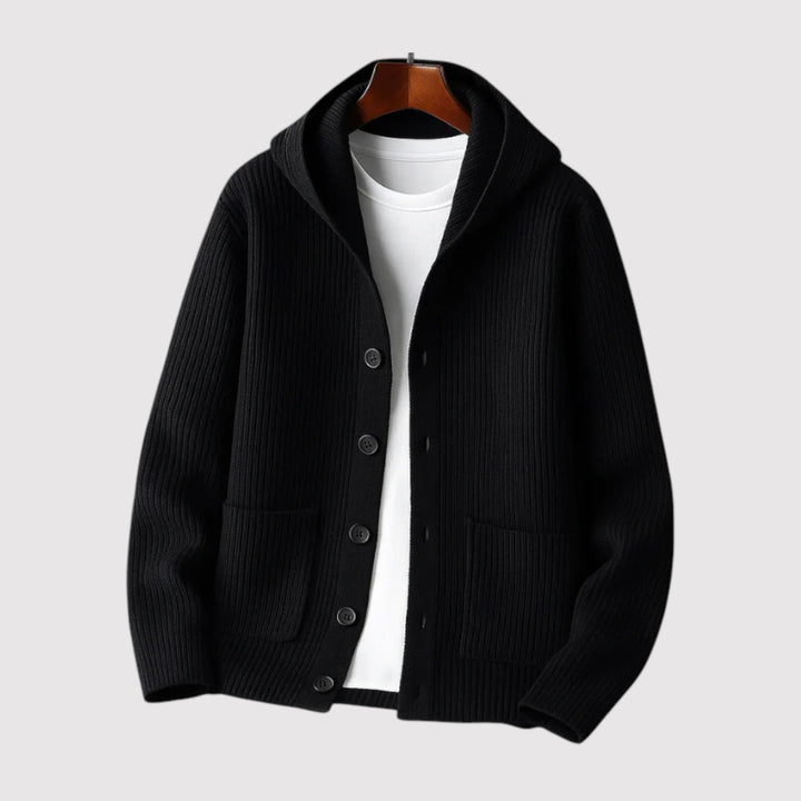 HIDEAKI | Luxurious Hooded Cardigan