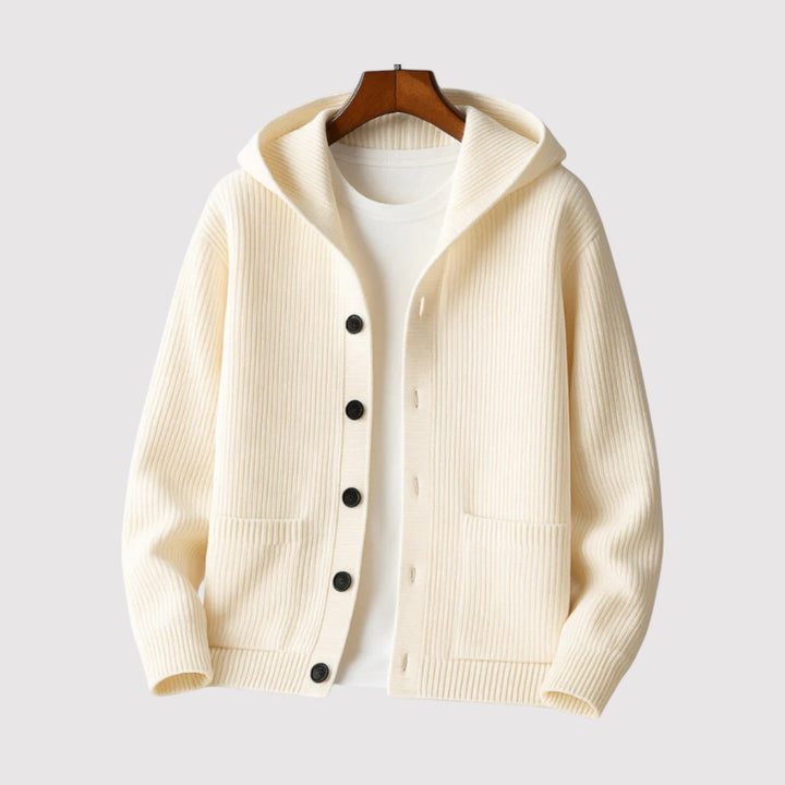 HIDEAKI | Luxurious Hooded Cardigan