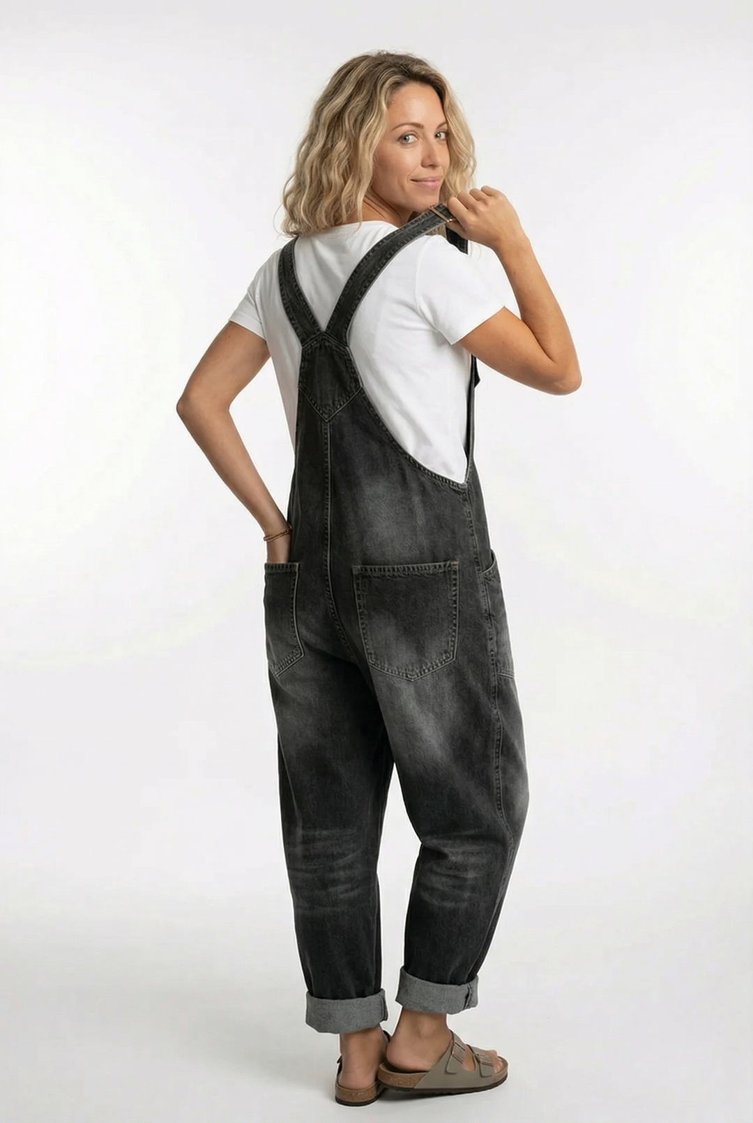 Noelia™ - Versatile Adjustable Buckle Denim Overalls