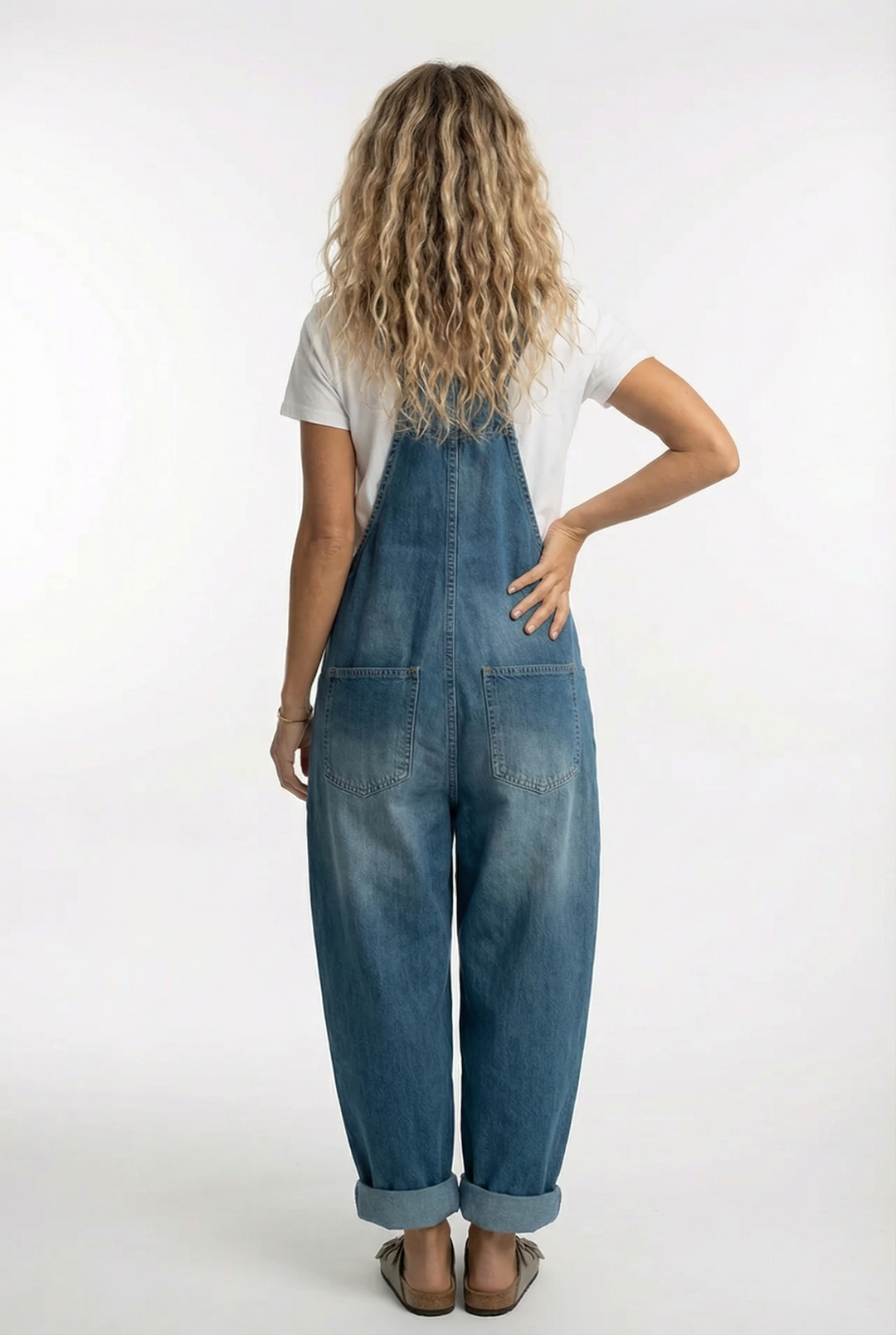 Noelia™ - Versatile Adjustable Buckle Denim Overalls