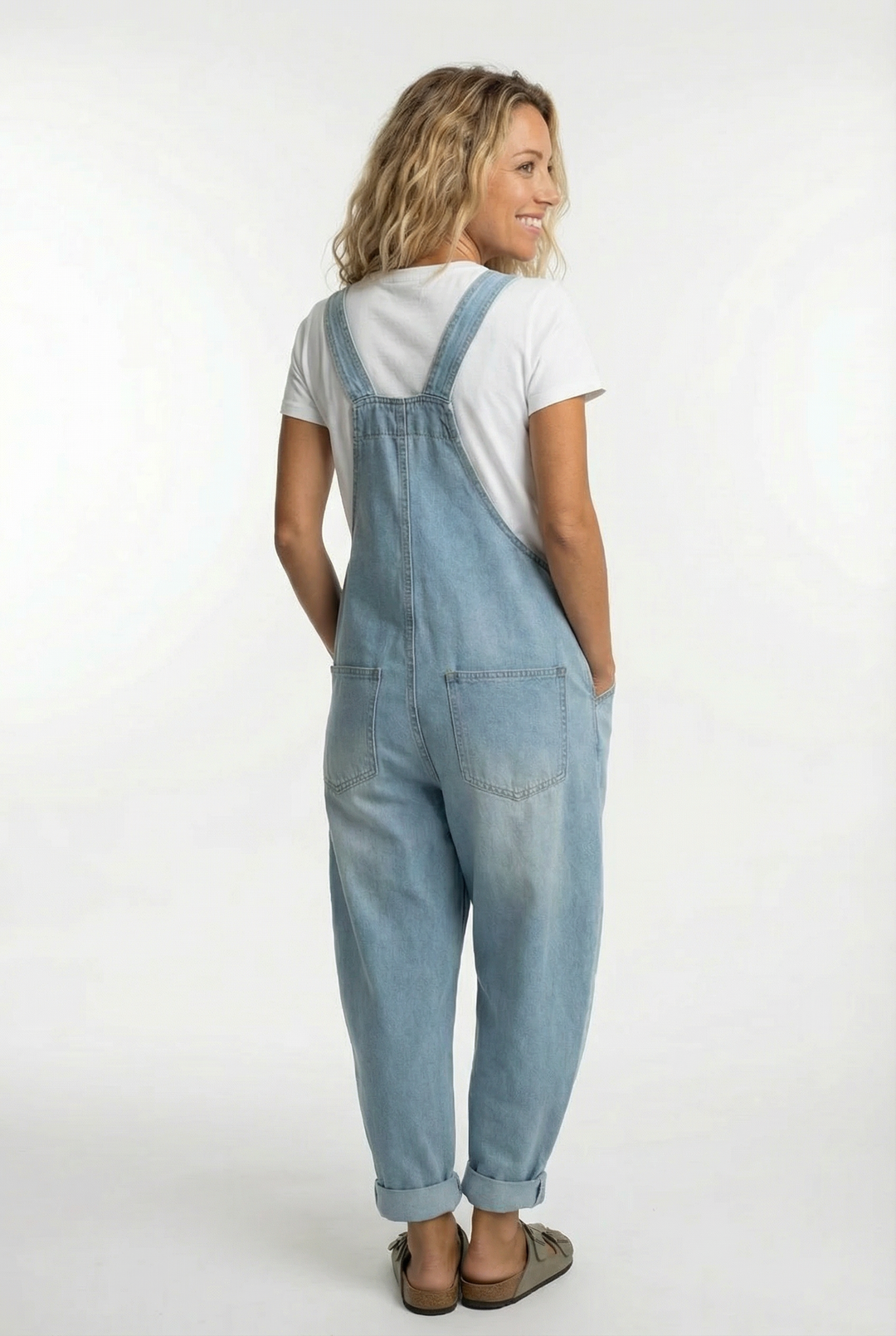Noelia™ - Versatile Adjustable Buckle Denim Overalls