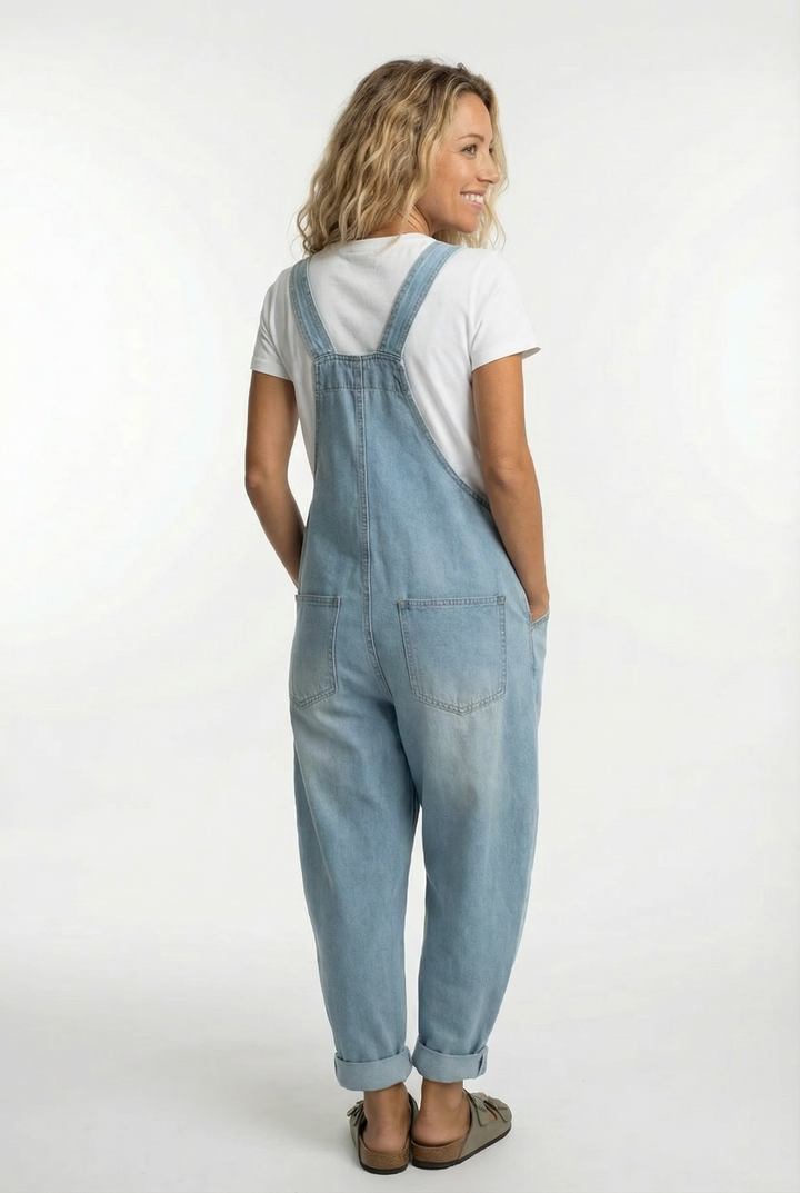Noelia™ - Versatile Adjustable Buckle Denim Overalls