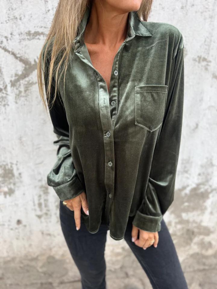 Isabella - Velvet Blouse