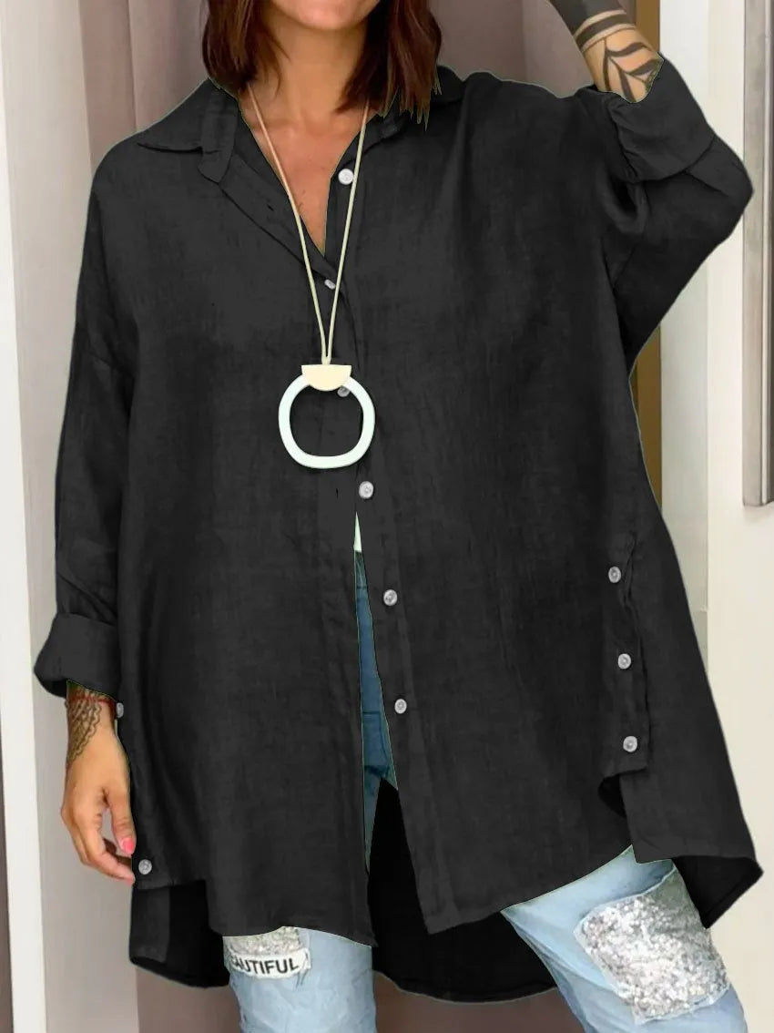 Sophia™ - Oversized Button-Up Shirt