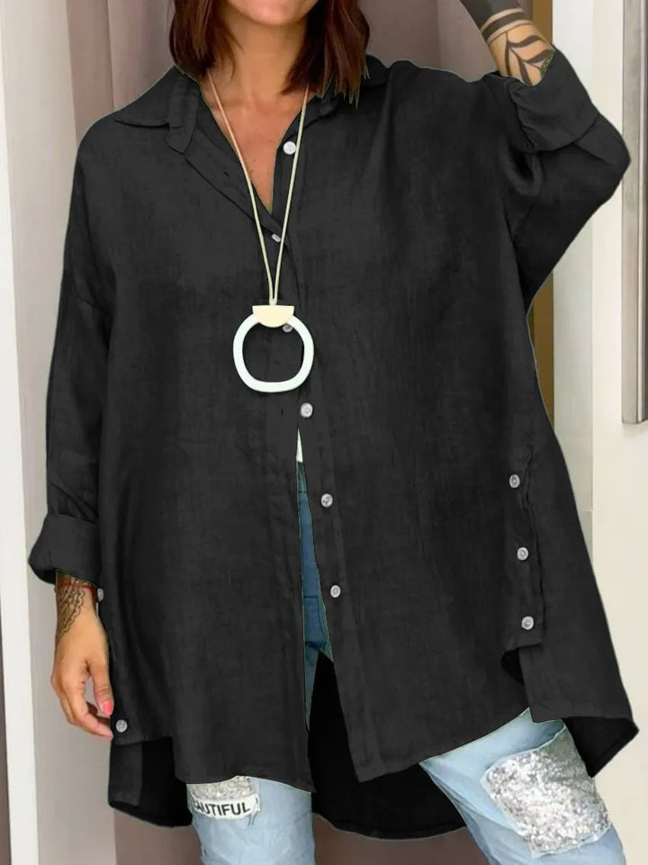 Sophia™ - Oversized Button-Up Shirt