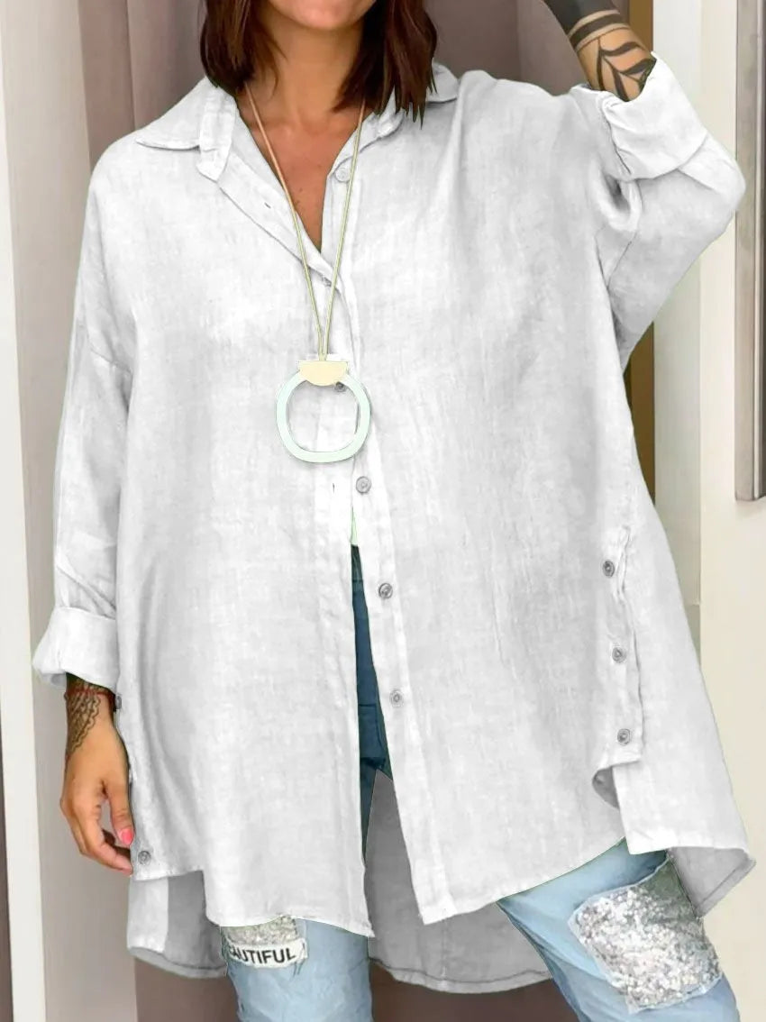 Sophia™ - Oversized Button-Up Shirt
