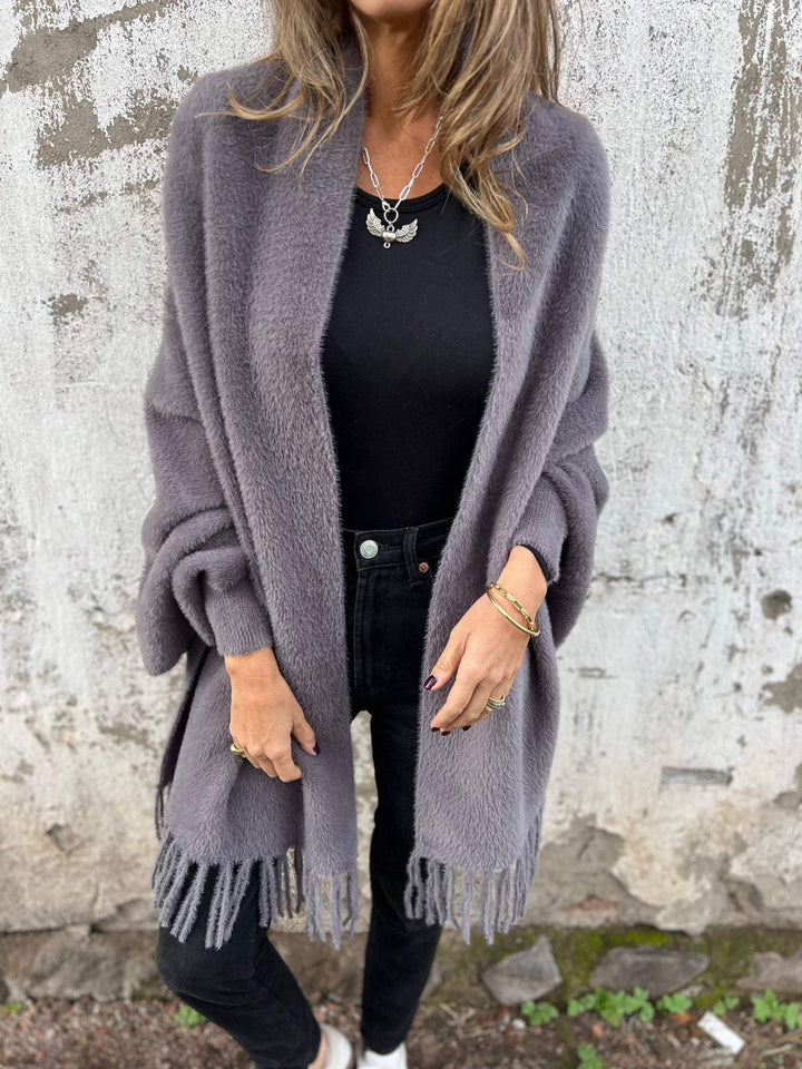Hannah - Elegant Long-Sleeved Wrap Top