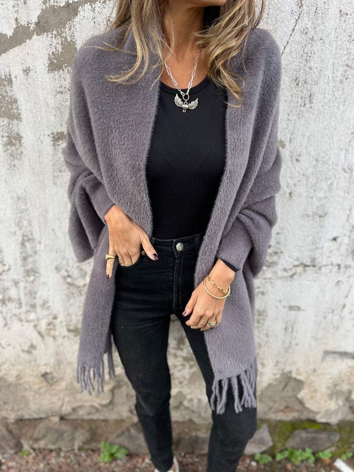 Hannah - Elegant Long-Sleeved Wrap Top