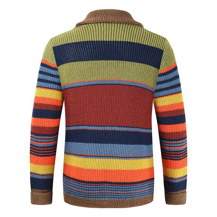 Marcus - Men's Color Block Vest with Lapel Collar