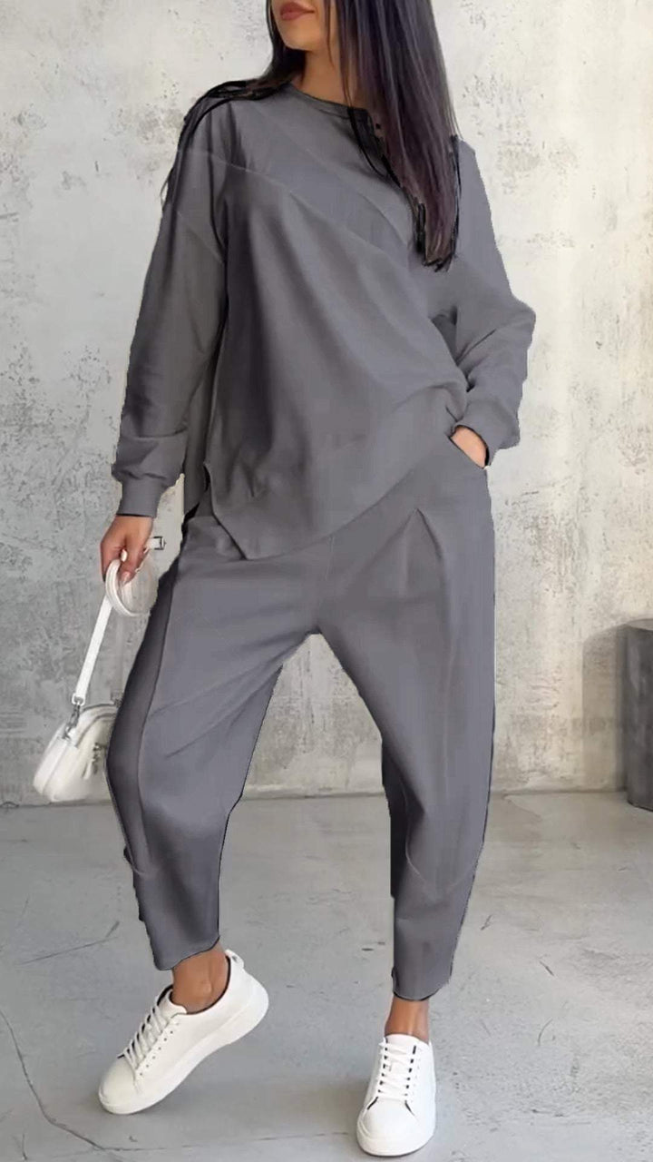 Babette | Two-piece set with crew neck and long sleeves