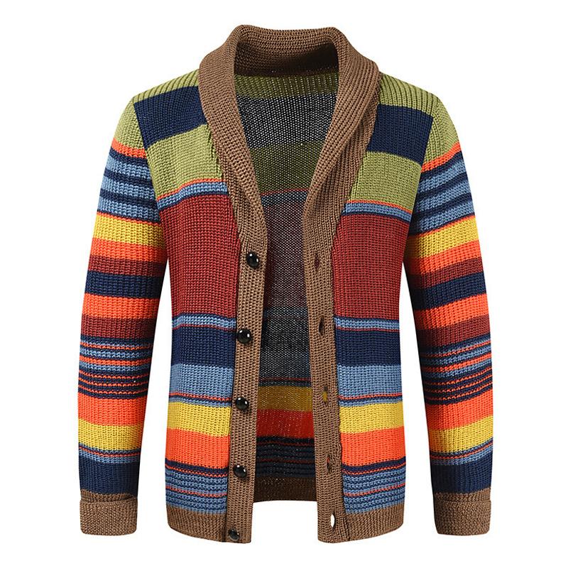 Marcus - Men's Color Block Vest with Lapel Collar