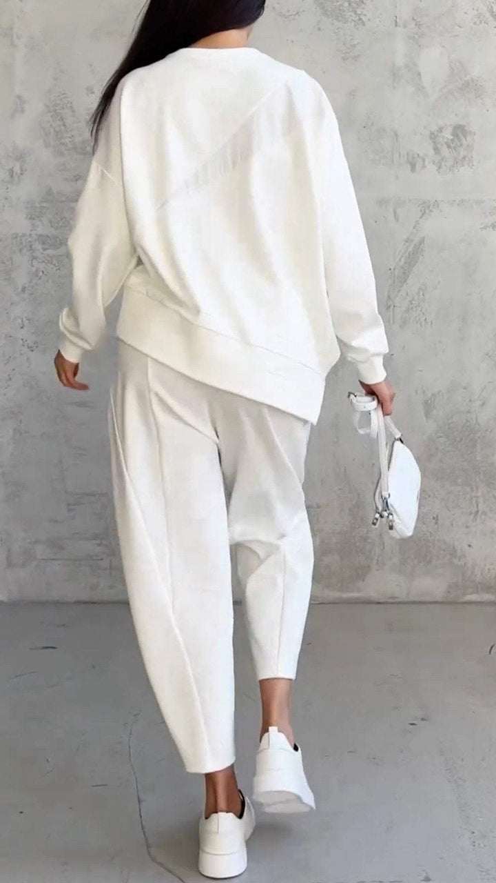 Babette | Two-piece set with crew neck and long sleeves