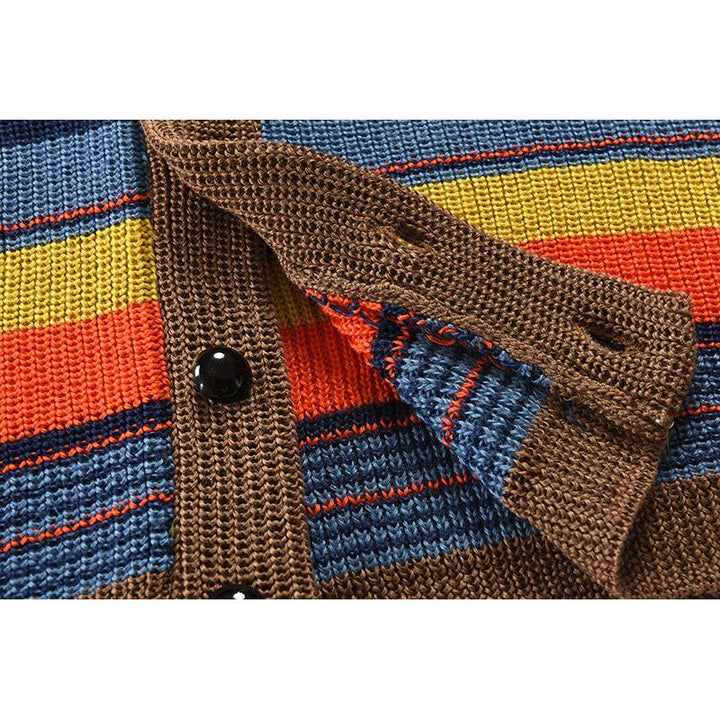 Marcus - Men's Color Block Vest with Lapel Collar
