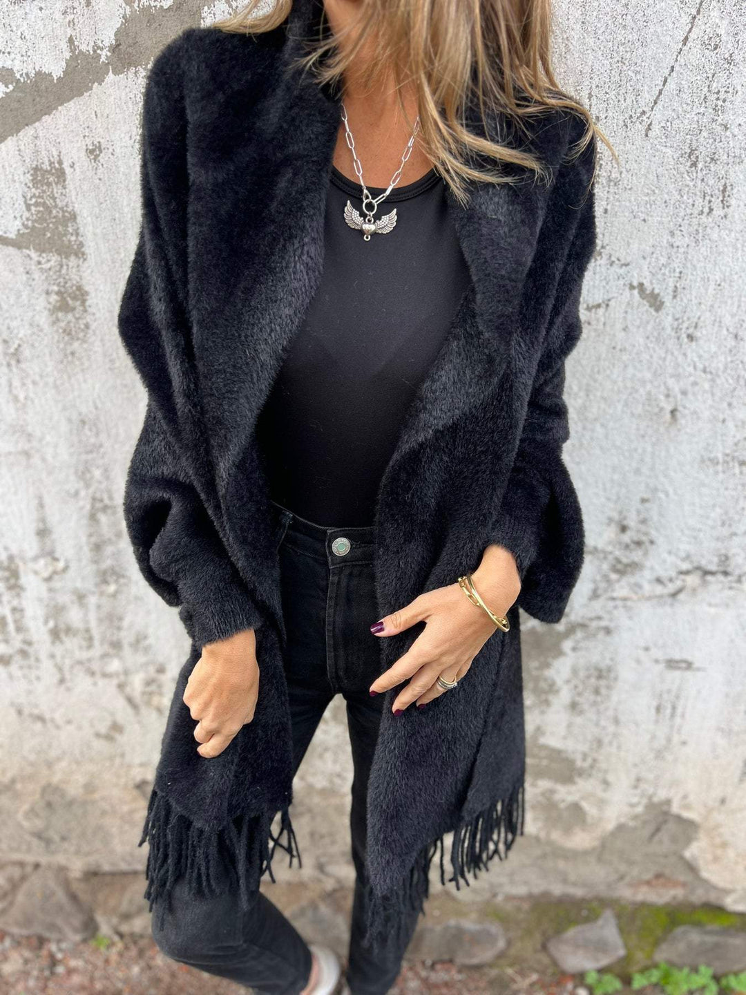 Hannah - Elegant Long-Sleeved Wrap Top
