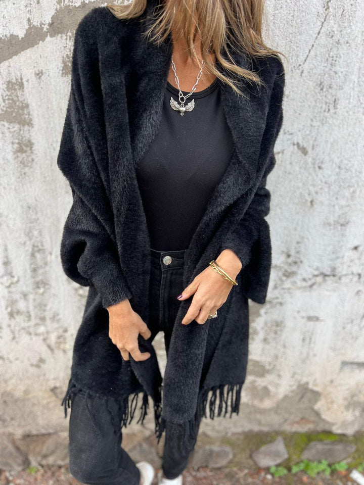 Hannah - Elegant Long-Sleeved Wrap Top