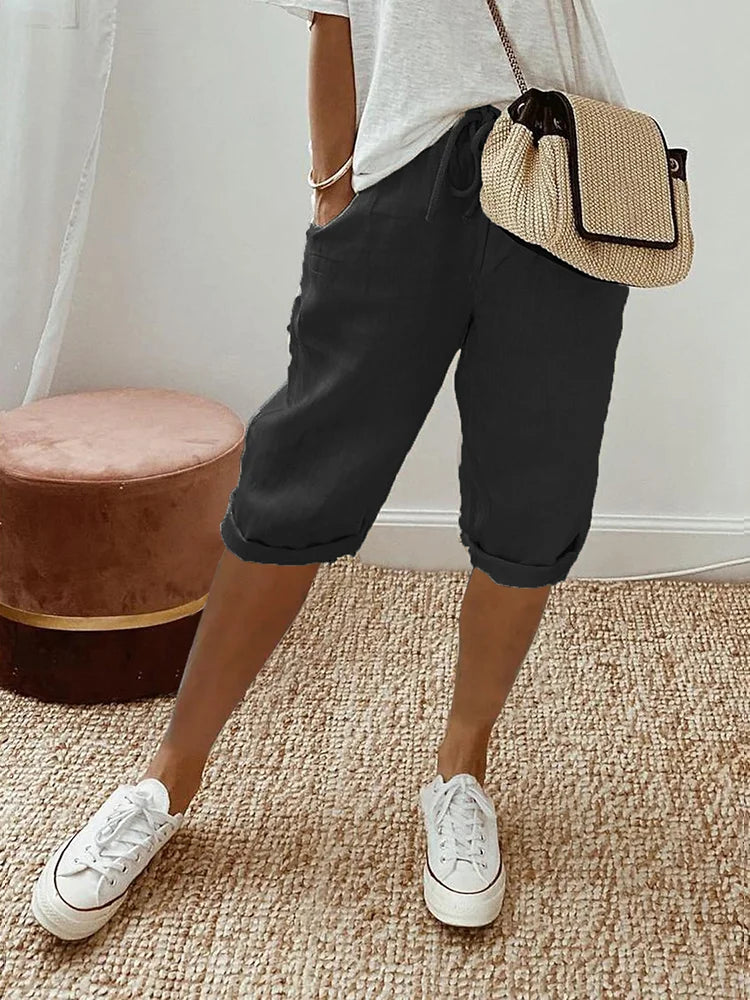 EVA™ - Cotton-Linen Women's Trousers