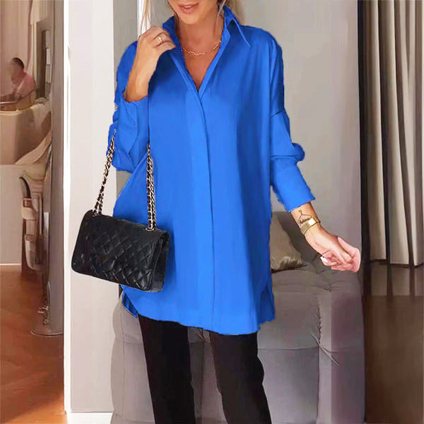Edvige - Casual Shirt With Slit And Cuffs