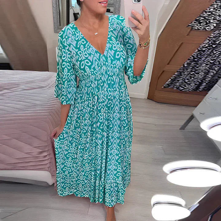 Frieda | Airy summer dress with V-neck