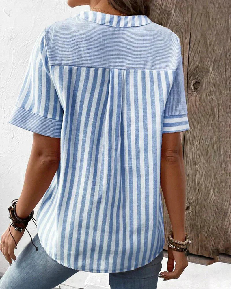 Lilac | Cozy Striped Top