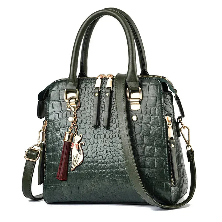 Crocodile-Embossed Bag