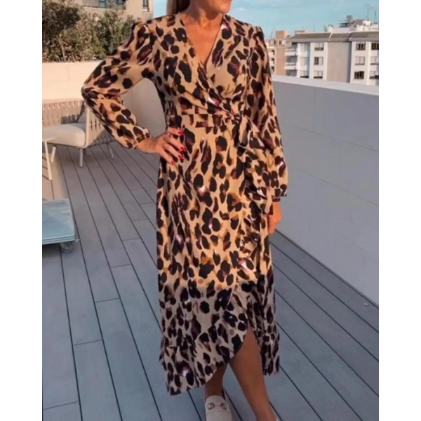 Lisandra | Elegant V-Neck Dress