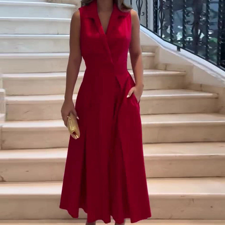 Amancia | V-Neck Midi Dress