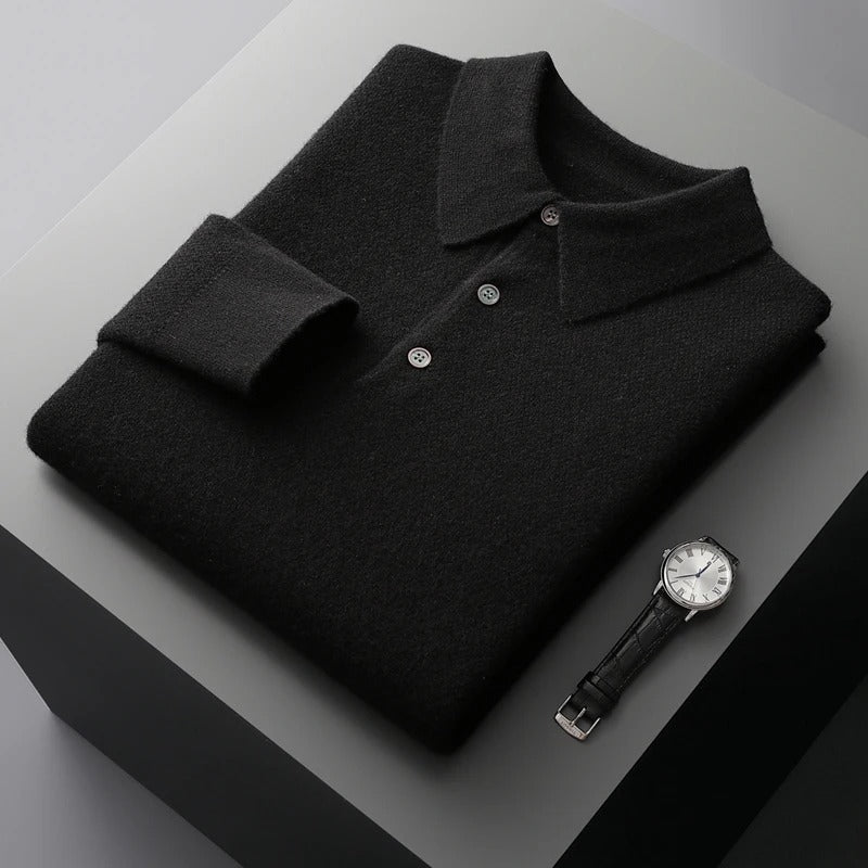Tobias™ | Cashmere Polo Business Pullover