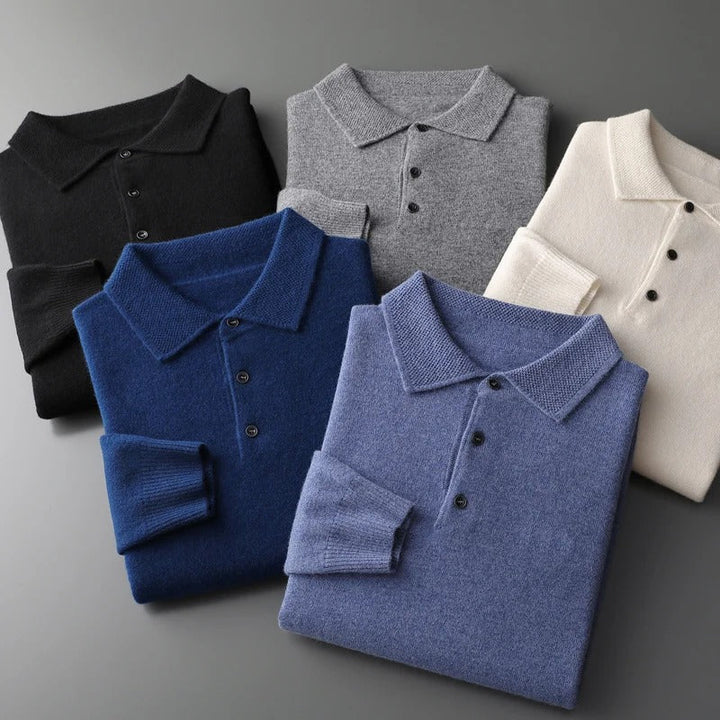 Tobias™ | Cashmere Polo Business Pullover