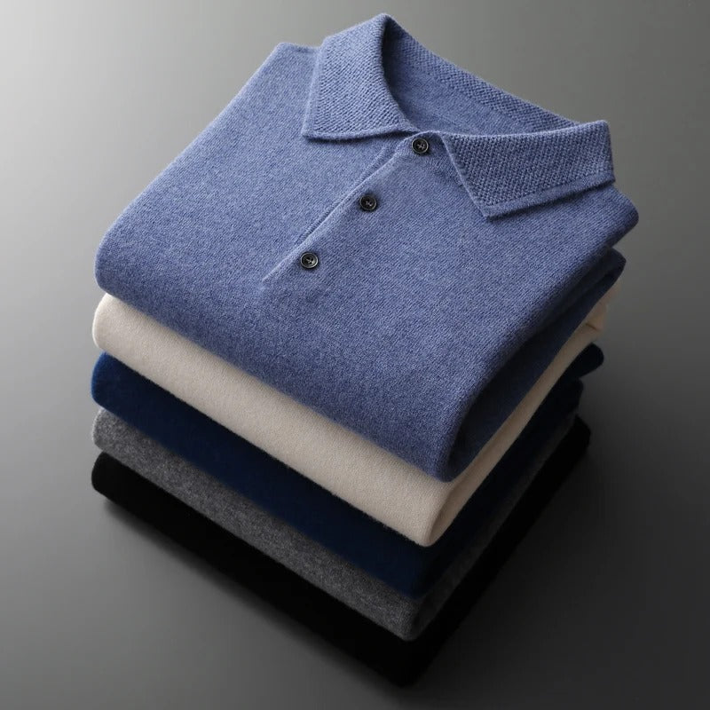 Tobias™ | Cashmere Polo Business Pullover