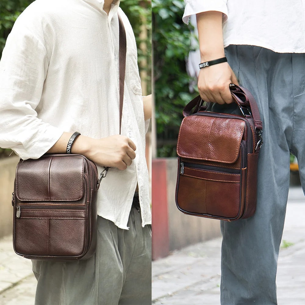 ALESSIO | Leather shoulder bag for everyday
