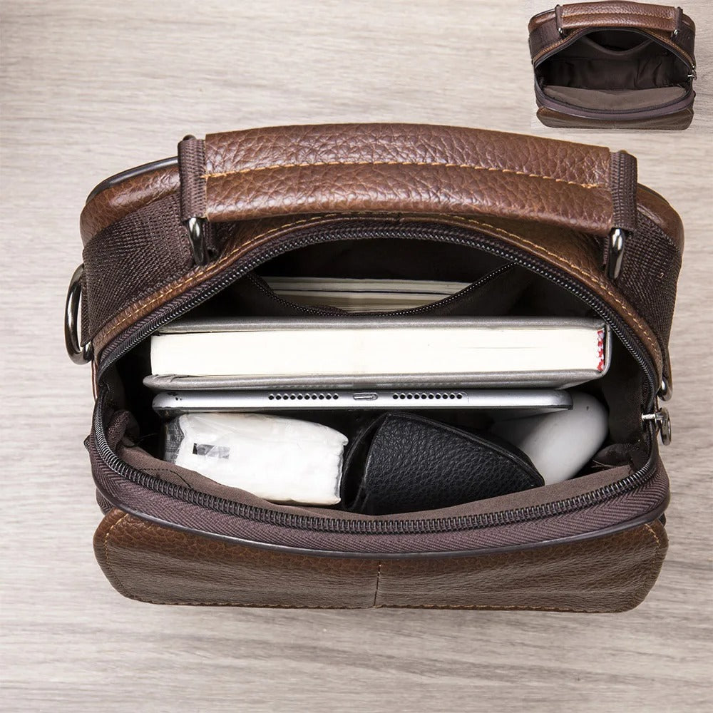 ALESSIO | Leather shoulder bag for everyday