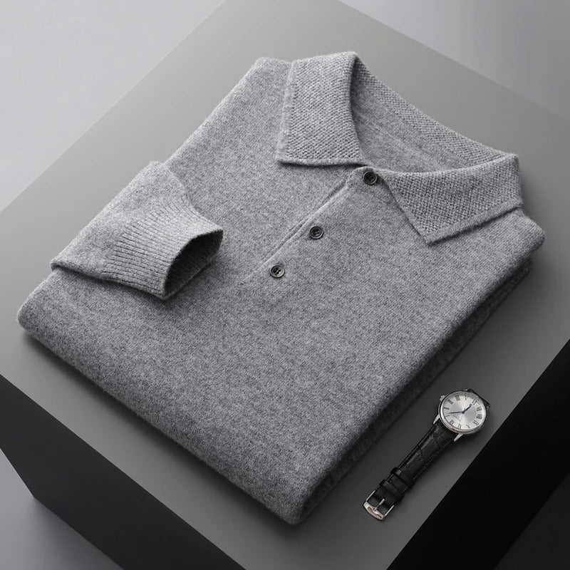 Tobias™ | Cashmere Polo Business Pullover